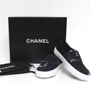 Chanel multicolor  New 2016 Flats Tweed Sneakers Size: EU 42